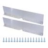 2Pcs Gutter Valley Splash Guard Aluminum Gutter Rain Diverter Rain Gutter Valley Roofing Gutter Guards Easy To Install