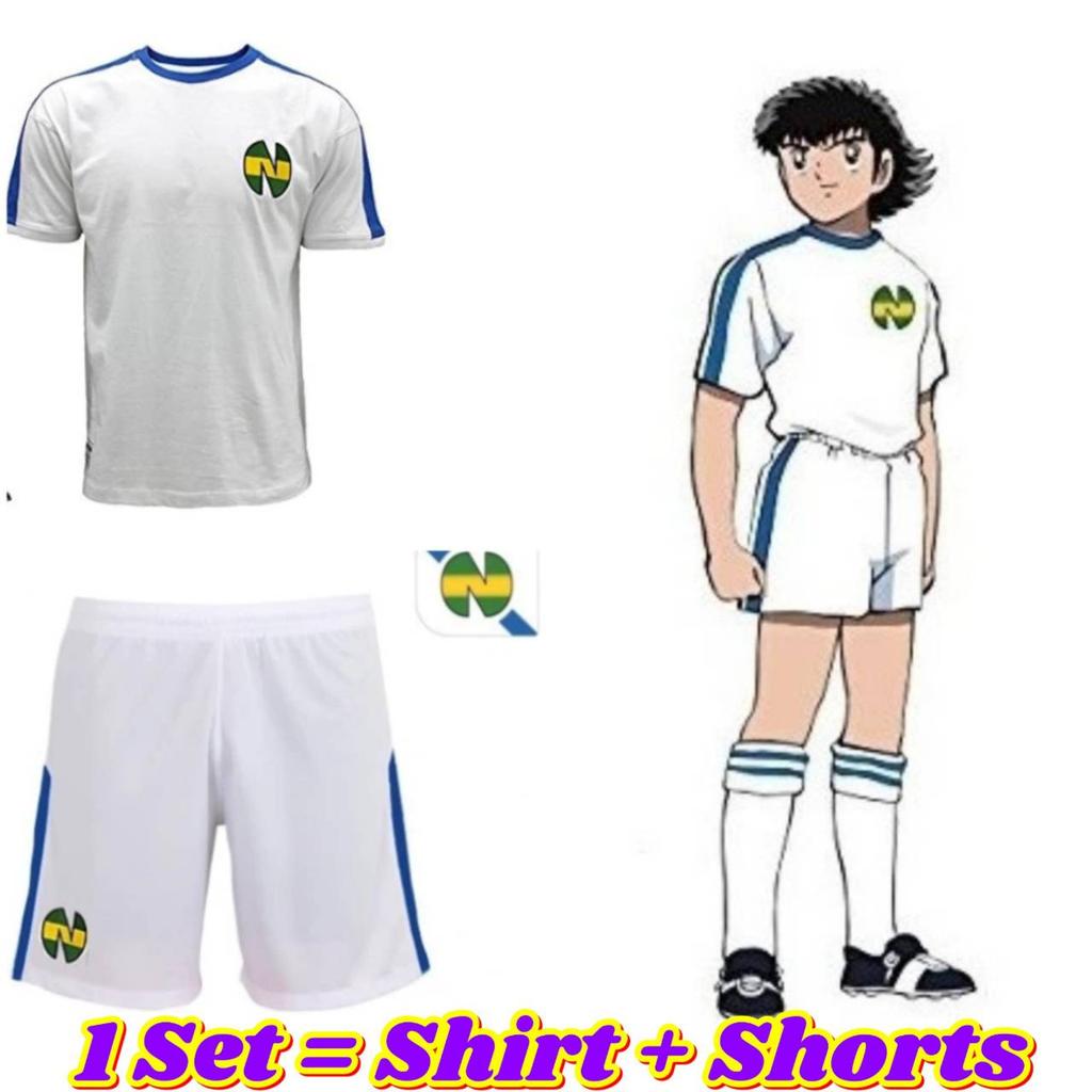 Set T-Shirt Shorts Tsubasa Hutton Atom Japan Cartoon Animation Anime Football Soccer Jersey Print Sport Vintage Short Sleeve Uniform Cosplay Unisex