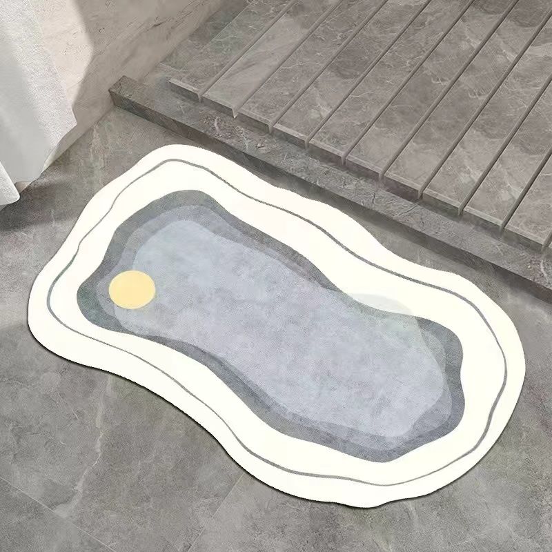 

Cloud shaped anti-skid carpet, bathroom, absorbent floor mat, door, quick suction, quick drying diatomaceous earth 40X60cm 15.7X23.6in