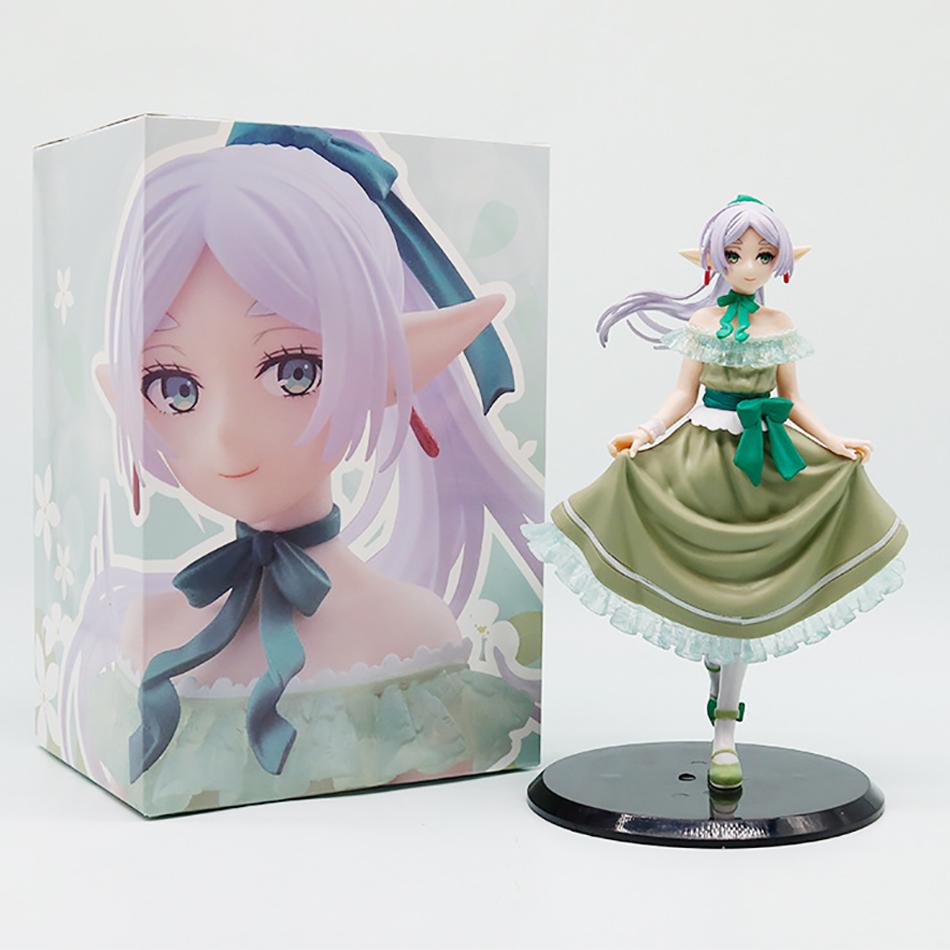 Frieren:Beyond Journey's End Figure Sousou No Frieren Full Dress Action Elf Figures PVC Anime Ornament Model Collection Toy