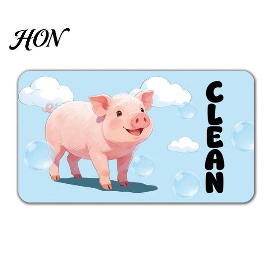 Dishwasher Clean Dirty Marker Cartoon Animal Magnet, Magnetic Indicator Indicator, Double-sided Dish Washing Machine Decoration Magnet Decorative