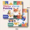 Kinder Aufkleber Puzzle Zeichnungen Montessori Tier Verkehr Form Zuordnung Feinmotorik Training Puzzlebrett Lernspielzeug