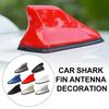 2025 Universal Carbon Fiber Look Car Roof Top Mount Shark Fin Aerial Antenna Toppers Auto Radio AM FM Antenna Signal Amplifier