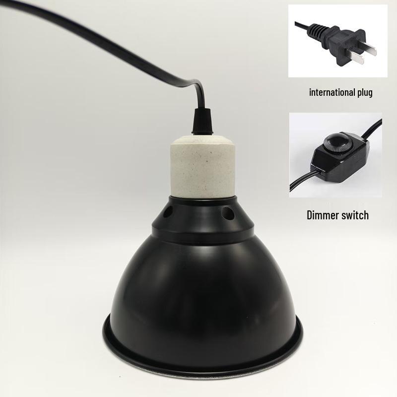 In-Stock UVB/UVA High-Reflectivity Reptile Heat Lamp Cover - Heat-Resistant, Deep Bucket for Tortoises