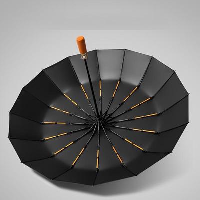 Automatiskt stormbeständigt stort anti UPF50+ paraply Sun Regnfällbart affärsparaply med dubbla ändamål