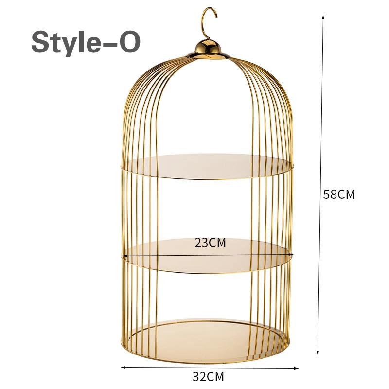 Wedding Buffet Cake Set Up Dessert Table Decorations Display Rack Set European Style Snack Rack Food Stand Cake Stand Cake Stand