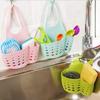 Versatile Kitchen Sink Soap Sponge Holder With Adjustable Strap For Easy Organizing