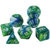 7-pack Dice with Carryall D4 D6 D8 D10 D D12 D20 Polyhedral Board Game Pieces
