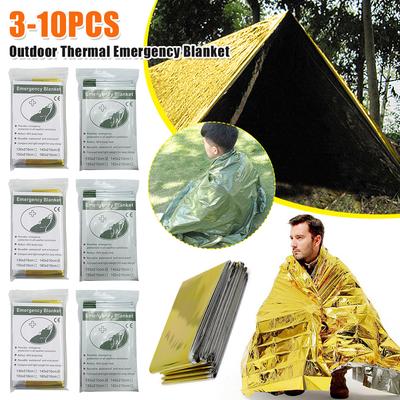 Folie Rettungsdecke Outdoor Thermische Notfalldecke Isolierung Lebensrettend für Wandern Outdoor für Reisen Jagd