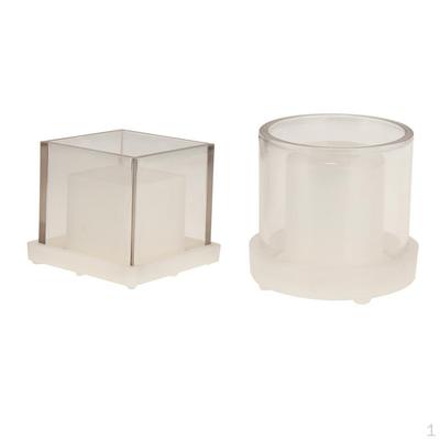 Pachet 2 Matrițe Goale și Cilindrice pentru Fabricarea Lumânărilor pentru Lumânări Parfumate DIY cu Flori Uscate