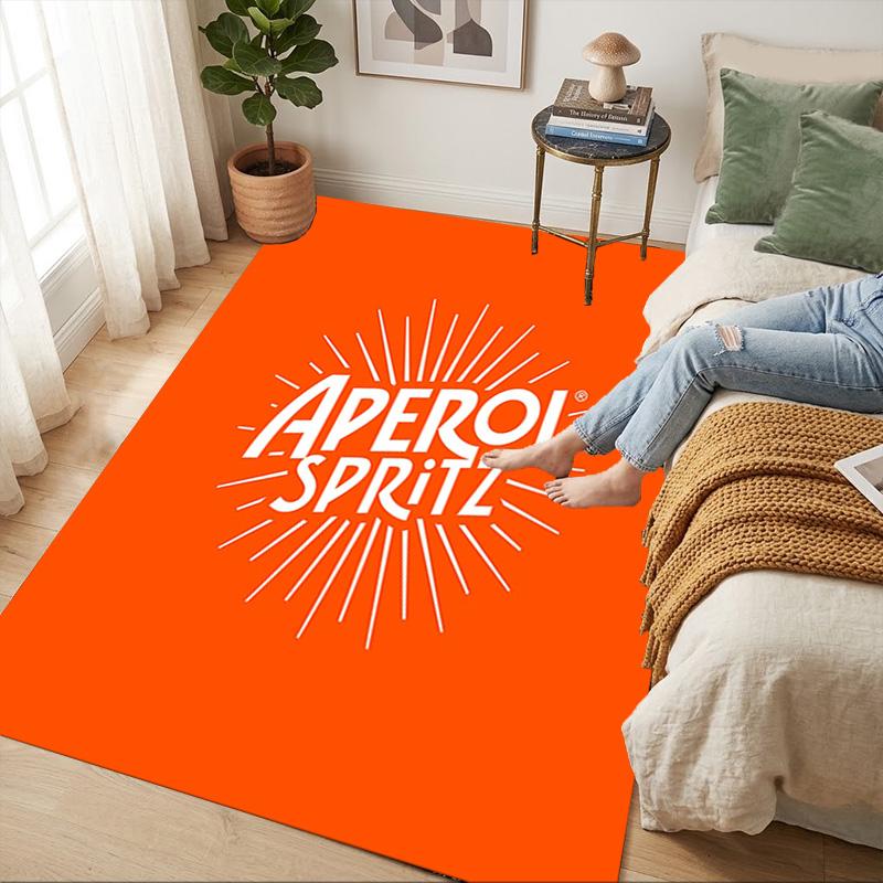 Aperol Spritz Living Room Nonslip Area Rug Soft Carpet For Bedroom Game Playroom Sofa Office Home Decor Doormat Christmas Gift C92620