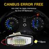 2pcs 6000K LED License Number Plate Light White For 2013-2015 9th Gen Honda Civic Sedan (not for DX model) Pilot 2003-2008