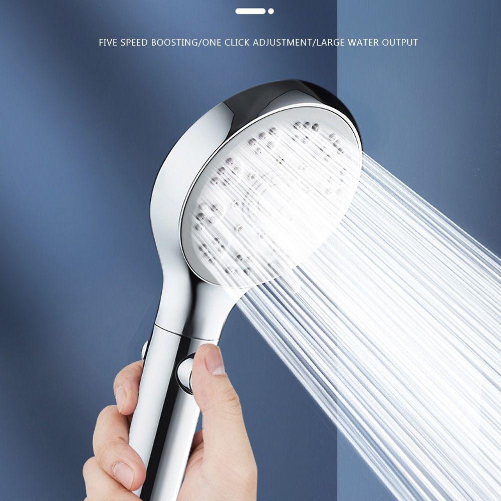 Adjustable Shower Head High Pressure 5 Modes Water-saving Sprinkler Handheld Multi-function Shower Sprayer Bathroom Accessories