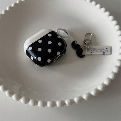Applicable To Apple AirPods 1 /1 Generation Simple Polka Dot Contrasting Headset Cover PRO1 Bluetooth Protective Cover PRO1 Anti-drop