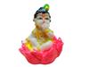 @ Laddu Gopal Sitting Lotus/Baal Gopal Statue For Home Office 138Gm