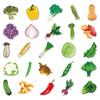 50Pcs Vegetable Stickers Self-Adhesive Decals Cabbage Onion Series Tomato Vegetable Waterproof Decorative Cute Laptop Guitar Skateboard