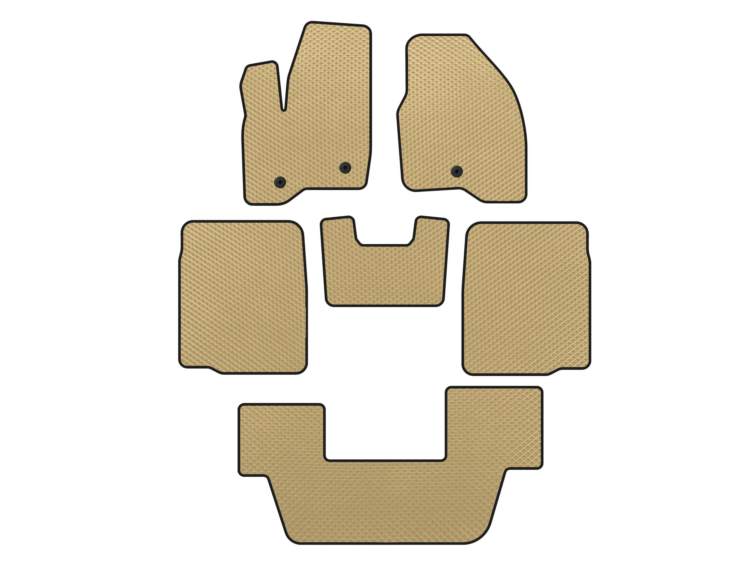 

EVA mats (2011-2015, 3 rows, Beige) for Ford Explorer