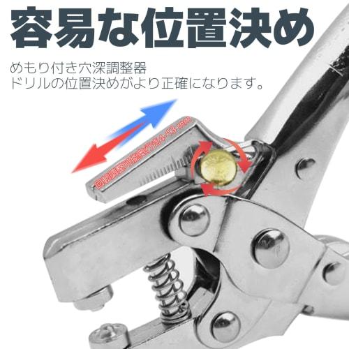 Dazzlestar 400-Piece Carbon Steel Eyelet Punch, Hole Punch, Punch Pliers, Eyelet Pliers, Hole Punching Tool for Leathercraft, Rivet Setting, DIY Craft