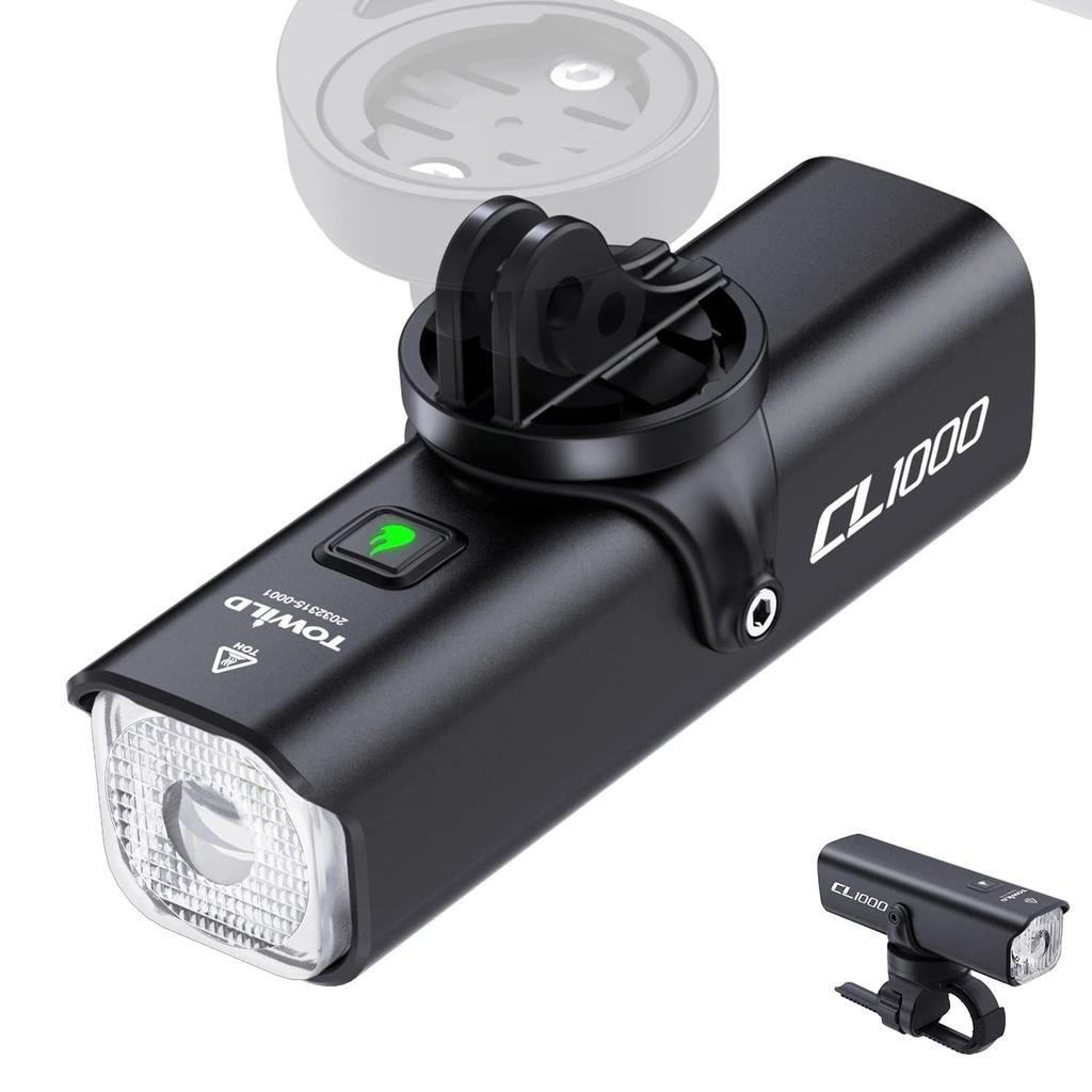 Bicycle Light Rechargeable 1000 Lumens Bicycle Front Light Underneath Road Bike Light 4000mAh Large Capacity Cross Bike Light 1000 Lumens Bicycle