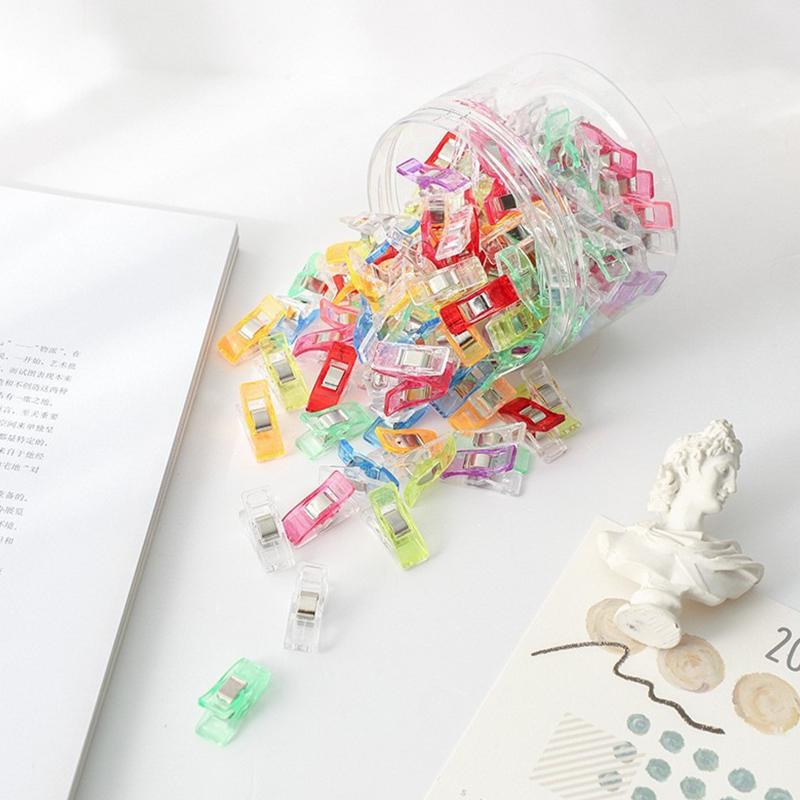 20/40/60PCS Multipurpose Quilting Clips Mix Color Plastic Sewing Clip Fabric Edge Fixed Paper Storage Photo Wall Making Prop ZYF