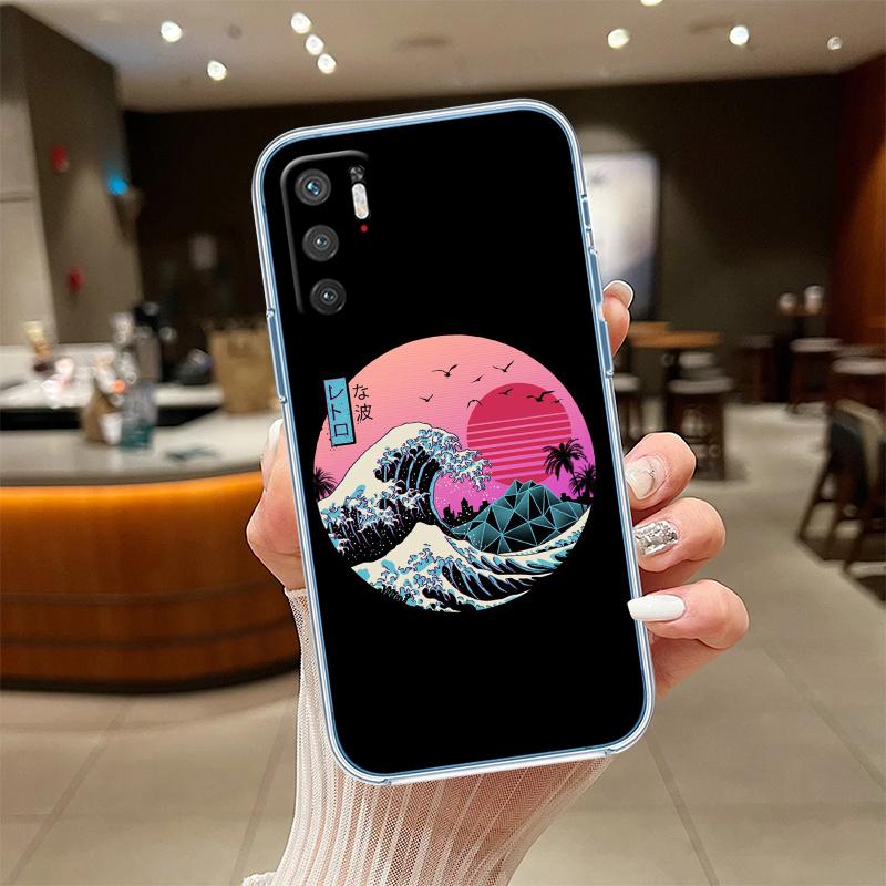 UP32 Great Wave off Kanagawa Transparent Phone Case for Motorola Moto Edge 20 30 40 50 S30 Fusion Ultra Pro Neo Lite + G200 G23