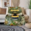 The Moon And The Bee Customize Your Name Blanket Used For Chair Office Sofa Bed Camping Soft And Warm Giving Friends And Relatives Birthday Graduation