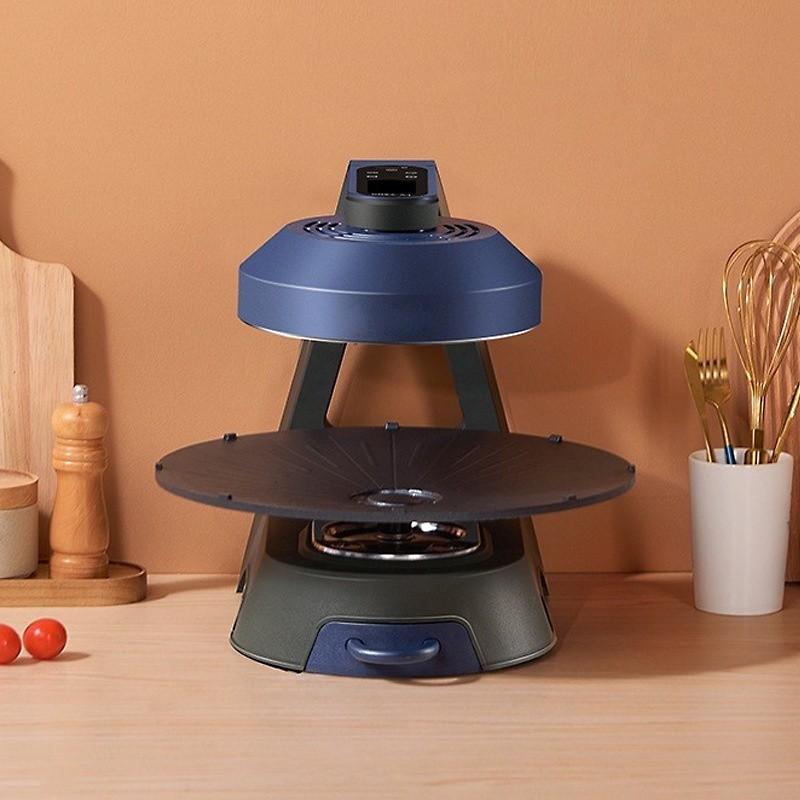 360° BBQ Auto Rotate Baking Pan Portable Electric Barbecue Grill Household Smokeless Barbecue Machine