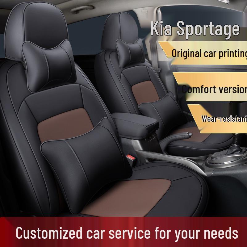 LS Custom Sports Ledersitzkissenbezug für Kia Sportage: Ganzjahres-Passform