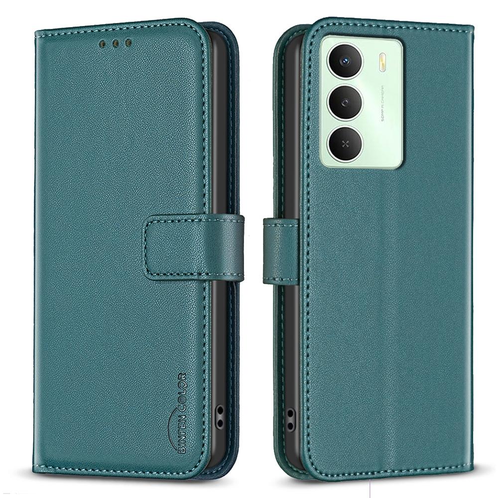 

BINFEN COLOR BF17 For Realme 14x 5G Case Wallet Folio Flip Leather Cover D