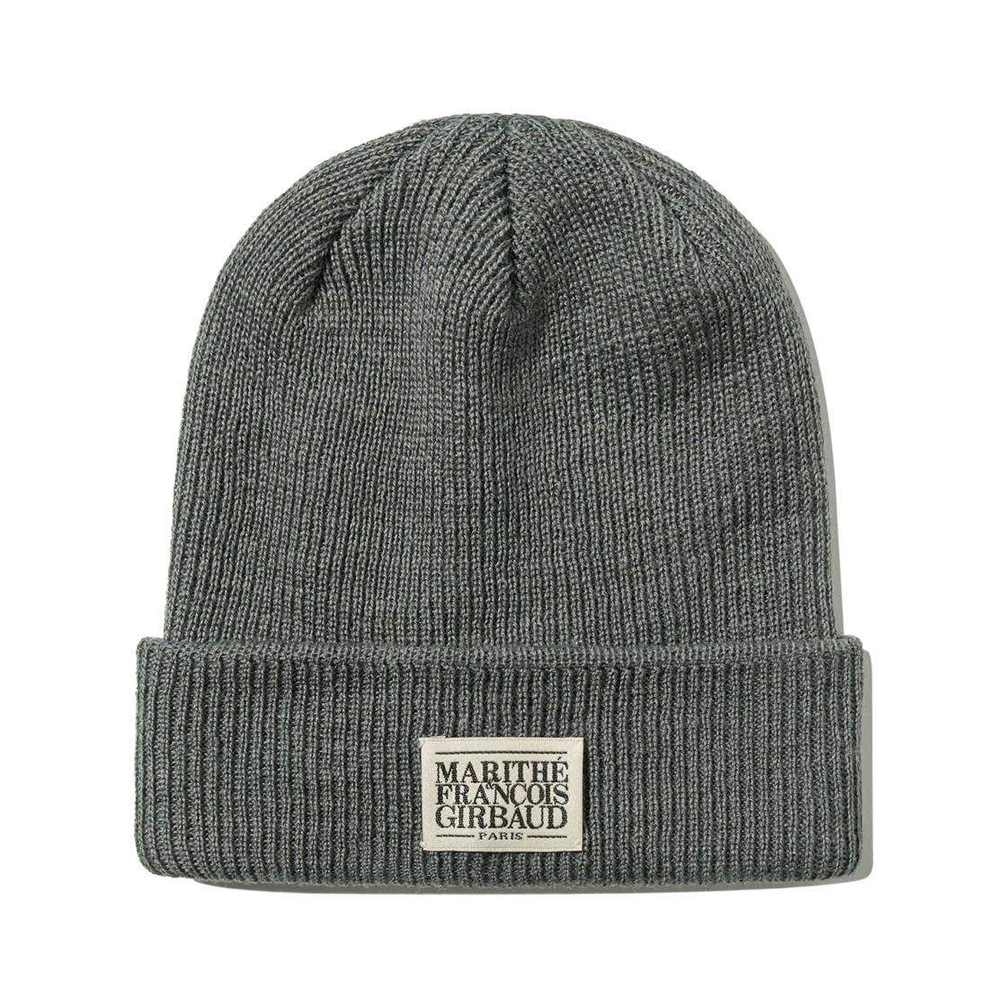 Marithe Francois Girbaud Classic Logo Beanie Gray ONE SIZE серый