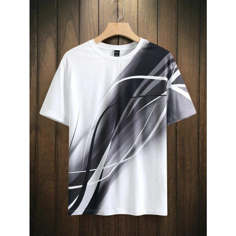 Fashion Splash Ink Graphic Printed T-shirt Clothing Large Size Short Sleeve T-shirts Top 2026 New Daily Casual Men's T Shirt