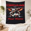 Gremlins Personalized Name Tapestry Aesthetic Wall Tapestry Smooth Polyester Perfect for Living Room Multi-purpose for All Occasions