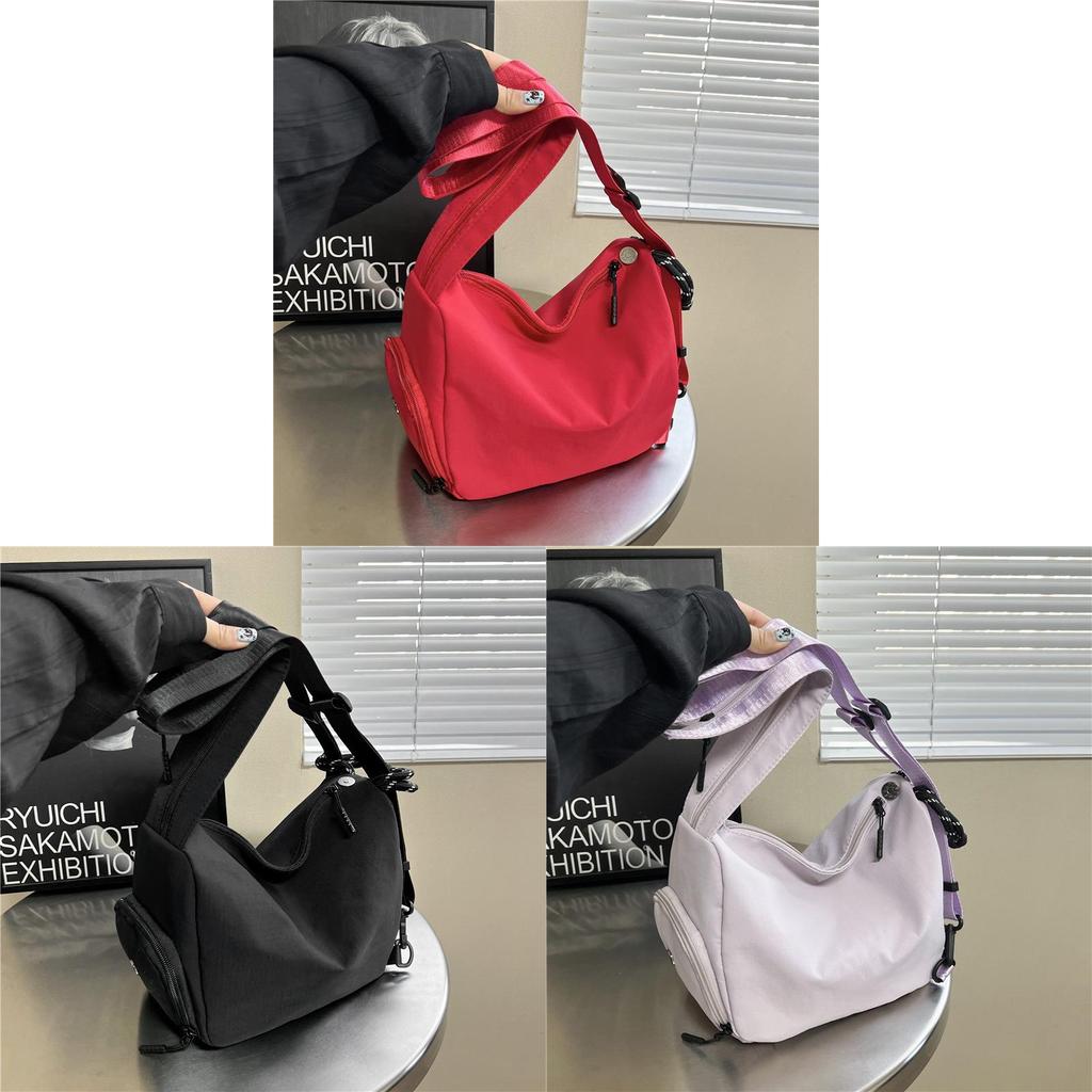 Nylon Convertible Backpack With Zipper Closure For Casual Travel And Daily Use