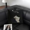L-Low Tided In Twilight Comic Cushion Cover Natural Linen Organic Fabric Double-Sided Printing Sofa Home Decor Gift Pillow Case