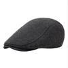 Herren Herbst/Winter Wollberet: Entenschnabelmütze, Newsboy-Mütze im britischen Stil, Warm und weich.