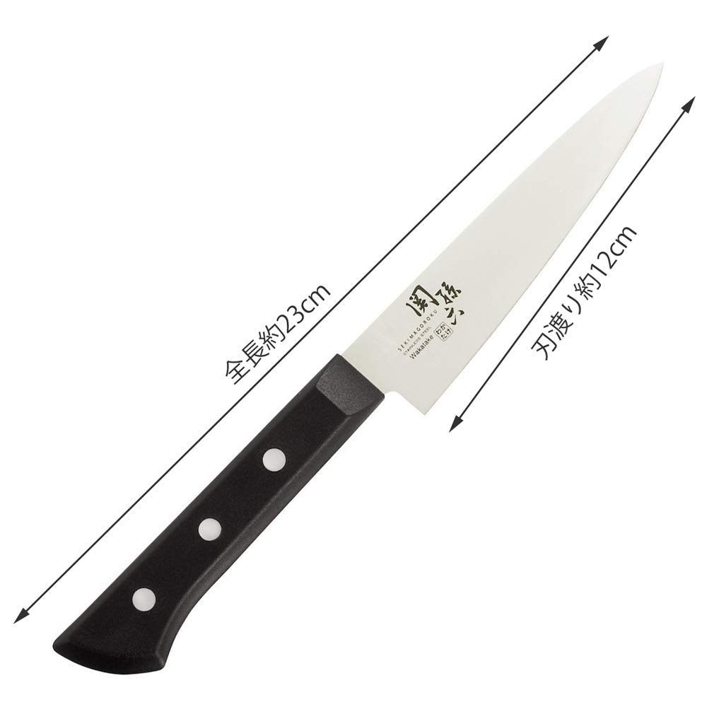 Kai Corporation Seki Magoroku Wakatake Petty Made in Dishwasher Fruit AB5423 Knife, 120mm, Japan, Safe, Knife,