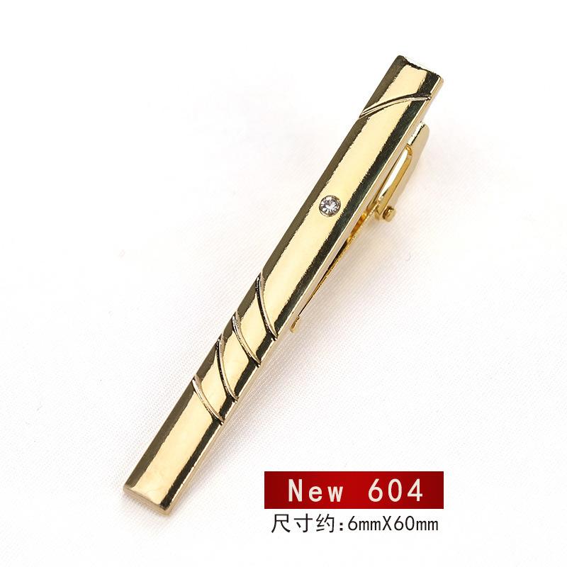 Business Versatile Men'S Dress Gold Tie Clip Marriage Men'S And Women'S Pin Korean Version Security Laveclip Fashion Laveclip