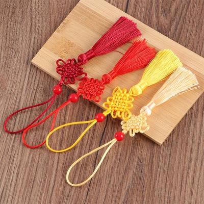 Décoration d'intérieur Bricolage Nœud Chinois Pendentif Pompon en Soie Pendentif Nœud Chinois Charms de Rideau Pompon