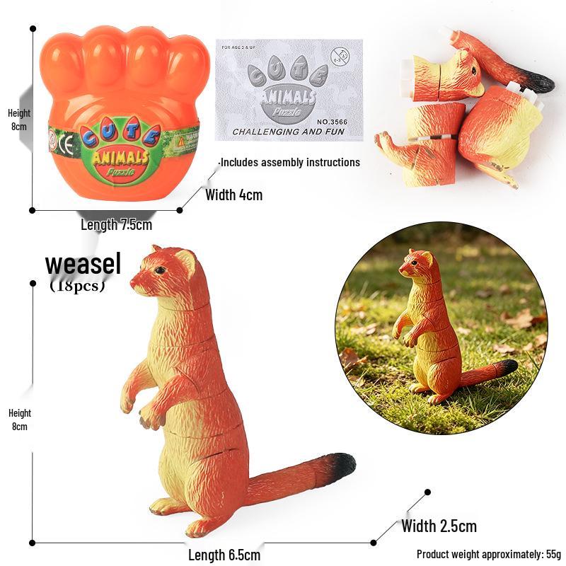 4D Insect Model Toy Set: Ladybug, Stag Beetle, Centipede, Ant, Fly, Mantis