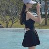 Swimsuit Women One Piece Polyester Tummy Control With Chest Padding For Swimming And Water Sports