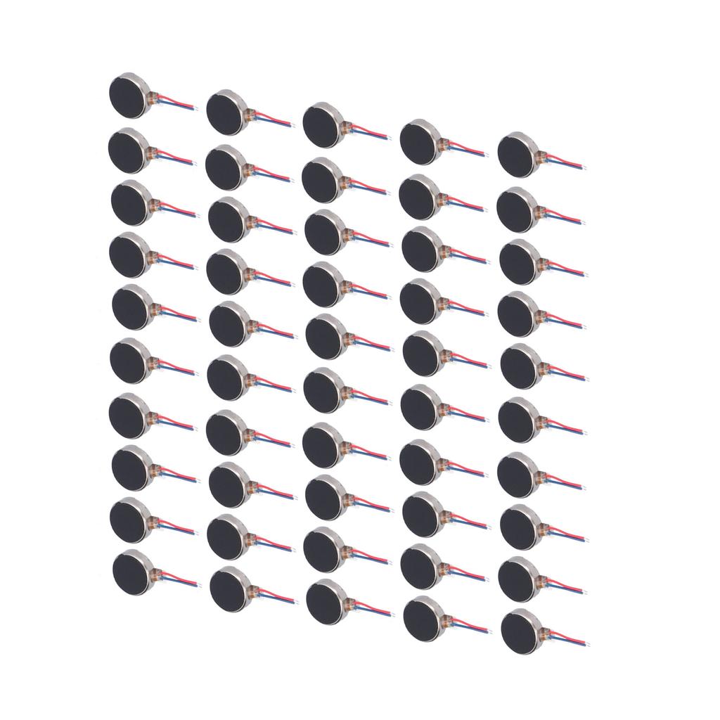 50Pcs Mini Vibration Motors DC 3V 10x2.7mm Anti Interference Small Lightweight Low Noise Micro Vibrating Motor