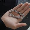Buckle Cuban Chain Bracelets Stainless Steel Steel Link Bracelet Simple Metal Hand Chains  Men