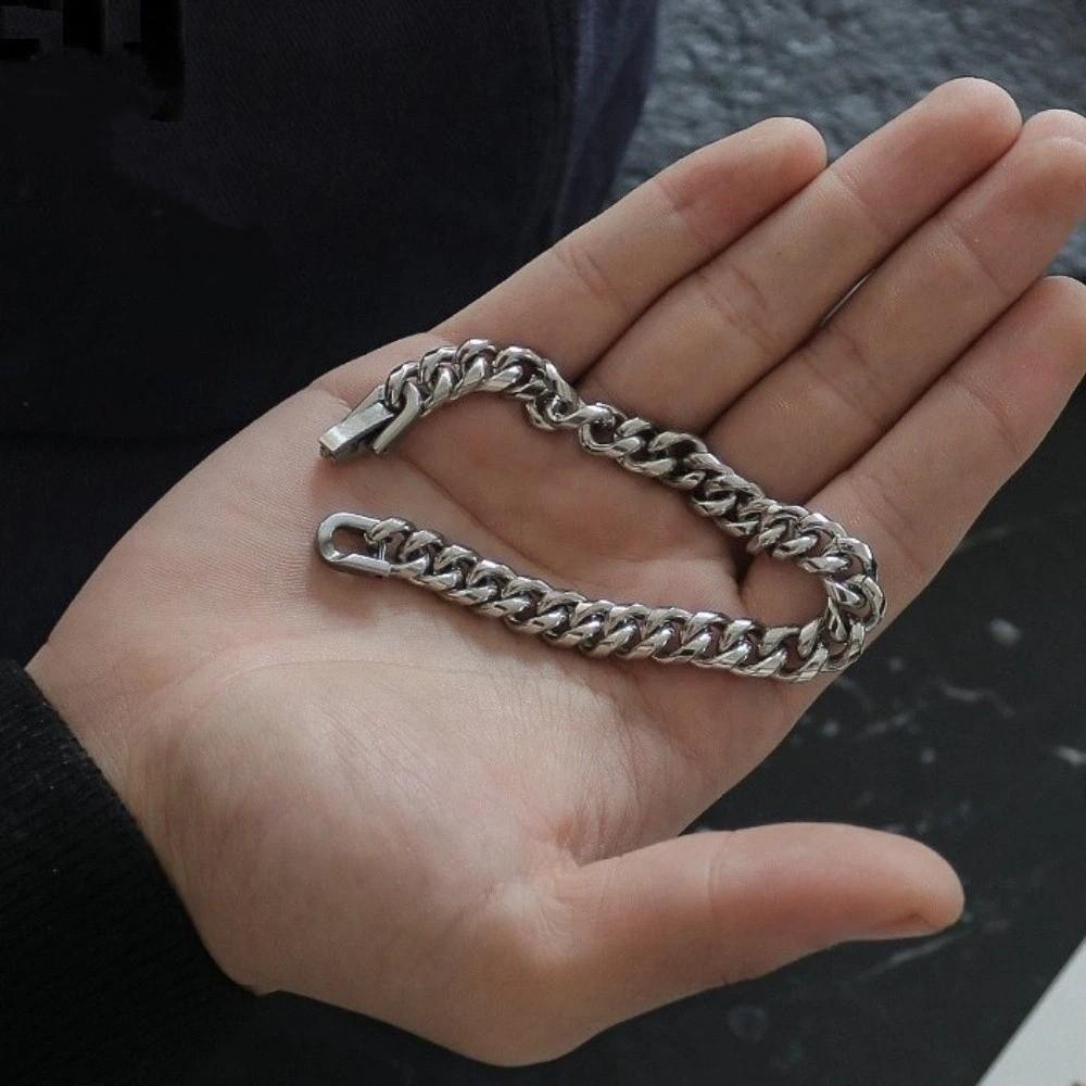 Elegant Cuban Chain Bracelets Stainless Steel Steel Link Bracelet Fashion Metal Hand Chains Gift