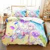 Assault Lily Bouquet Bedding Set Single Twin Printed Bed Set With Pillowcase Bed Duvet Cover Single Double Queen Super King Size