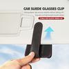 Suede Car Sun Visor Glasses Clip Sunglasses Card Storage Box Accessories For KIA Cerato Proceed Venga Stonic Picanto Sorento