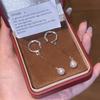 Unique C-aped Waterdrop Pearl Earrings for Women Metal Dangle Earrings No Piercing Daily Party Jewelry Accessories Gifts