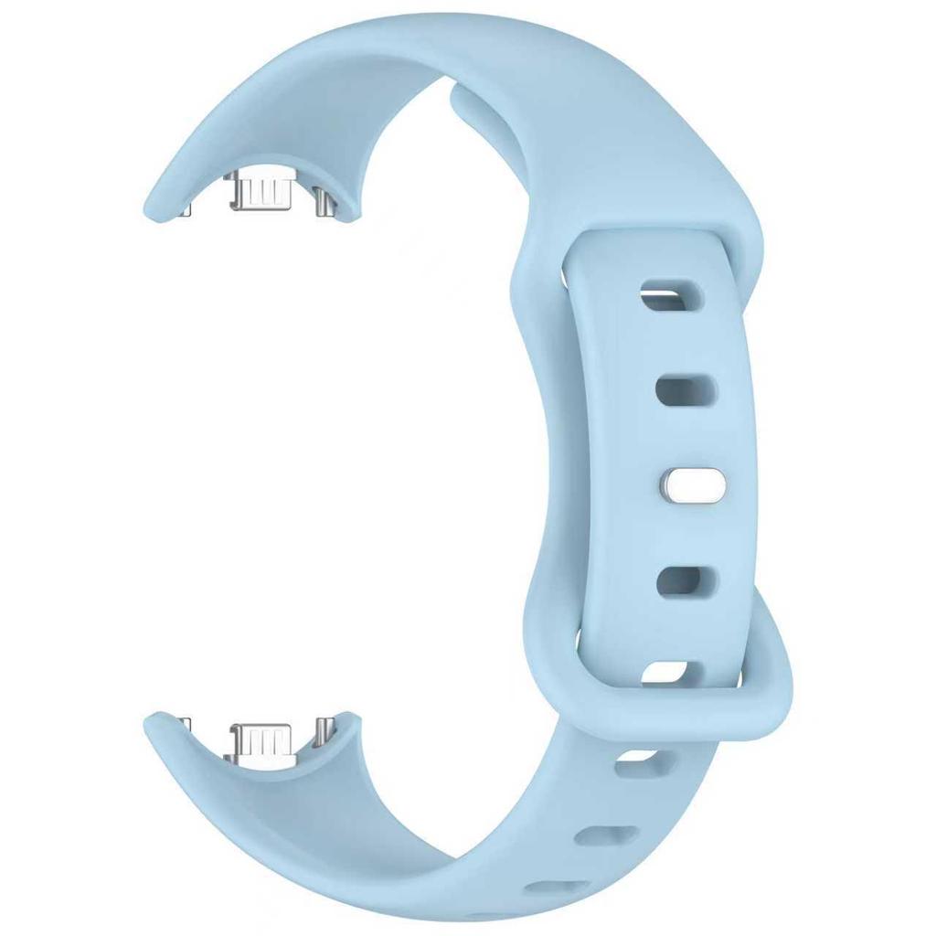 Βραχιόλι σιλικόνης μονόχρωμο για Xiaomi Mi Band 8/9 με πόρπη πεταλούδα σε σχήμα 8