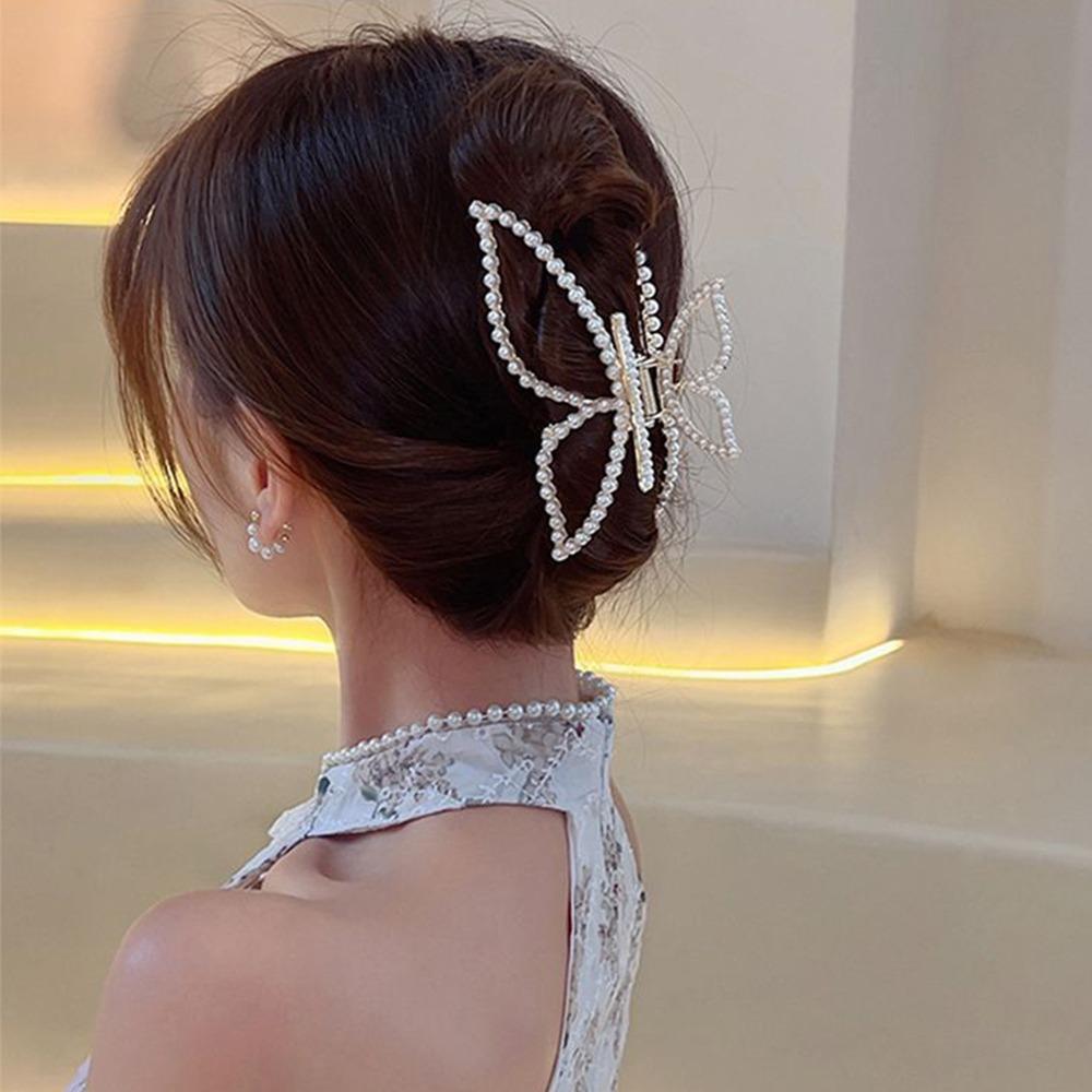 

Metal Metal Grab Clip Simple and Stylish Ponytail Claw Clip Durable Women Hair Clip Women