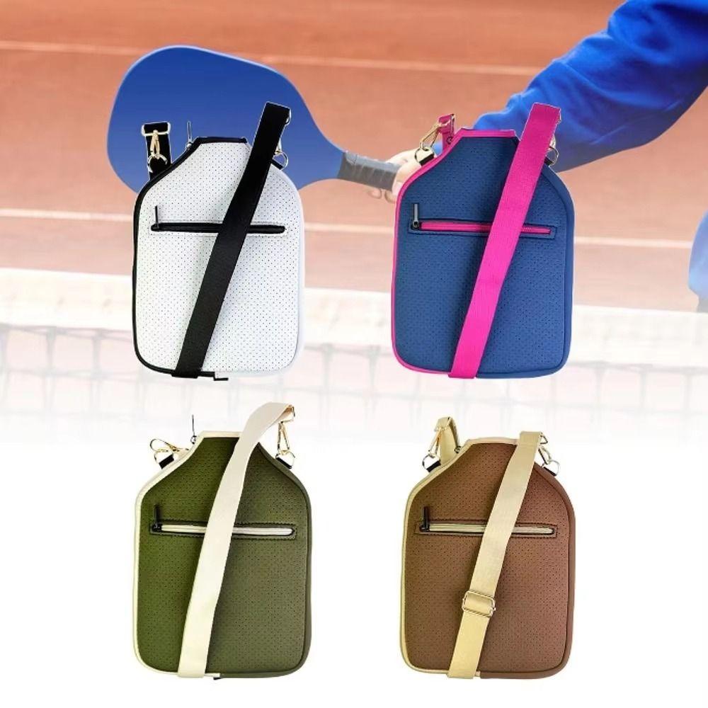 Waterproof Pickleball Paddle Cover Zipper Closure Pickleball Racket Bag  Outdoor