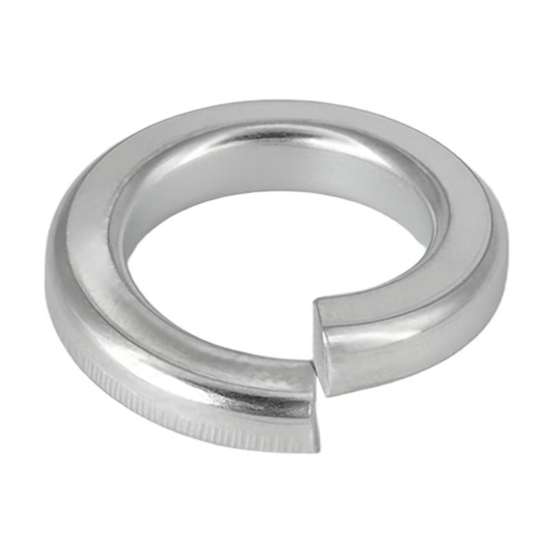 Carbon Steel White Zinc Split Spring Washer M5-M24 Thickened Elastic Washer